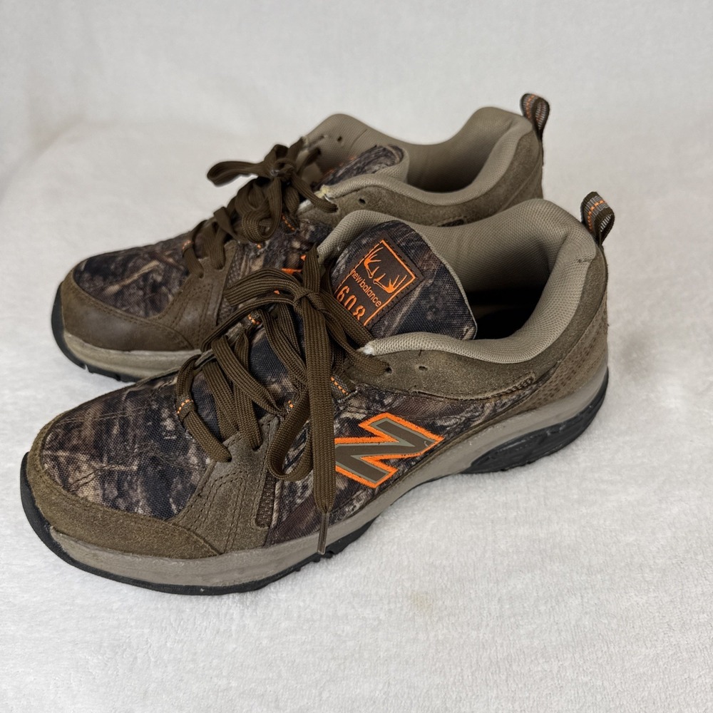 New Balance 608 Shoes Womens Size 9.5B Camo Hiking Hunting Orange Brown WX608V3H - Picture 3 of 7